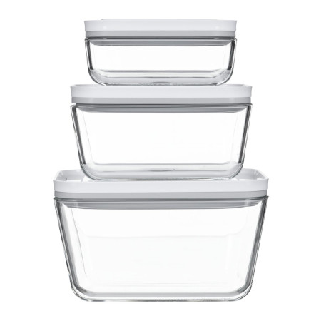 Zwilling 3 stiklo talpų rinkinys stačiakampis