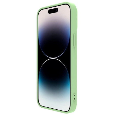 Dėklas Nillkin CamShield Silky Magnetinis Silikoninis Apple iPhone 14 Pro Max šviesiai žalias