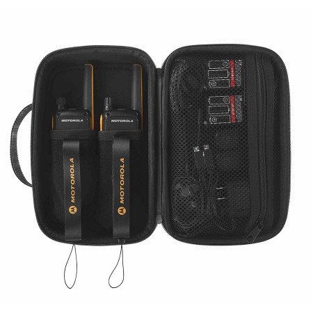 Motorola Talkabout T82 Extreme Twin Pack abipusio radijo ryšio įrenginys 16 kanalų Juoda, Oranžinė