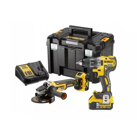 DeWalt DCK2020P2T 18V DCD791 + DCG405 + 2x5Ah
