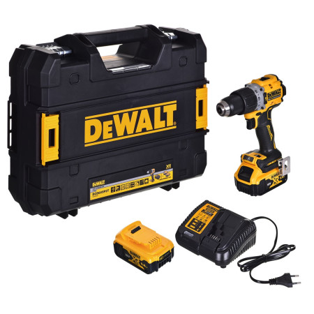 DeWalt 18V XR Akumuliatorinis Gręžtuvas su Poveikiu 2x5Ah