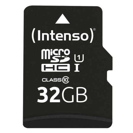 INTENSO 32GB MicroSDHC Atminties Kortelė su Adapteriu UHS-I