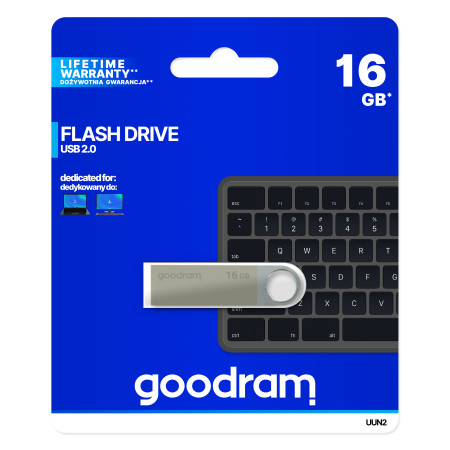 GoodRAM 16GB UUN2 USB atmintinė sidabrinė