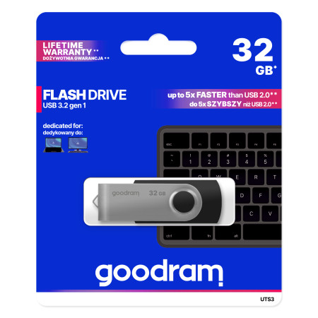 GoodRAM 32GB UTS3 USB atmintinė juoda [USB 3.0]