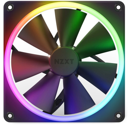 NZXT F140 RGB 140mm aušinimo ventiliatorius juodas