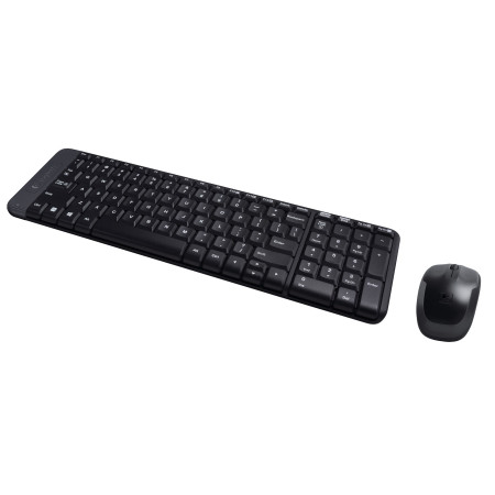 Logitech Klaviatūra ir Pelė MK220 - JAV Išdėstymas - Juoda