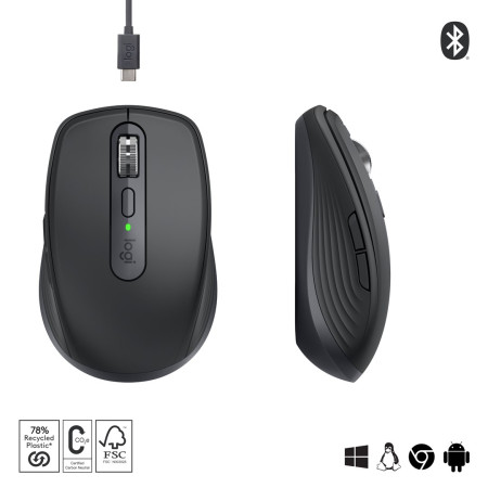 Logitech MX Anywhere 3S Pelė Grafito