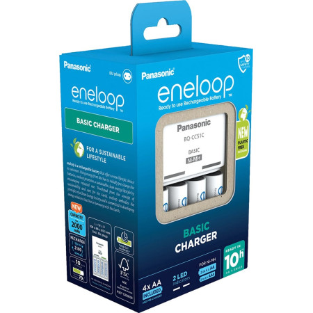 Panasonic Basic + 4x AA Eneloop 2000 mAh
