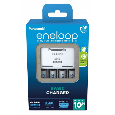 Panasonic Basic + 4x AAA Eneloop 800 mAh