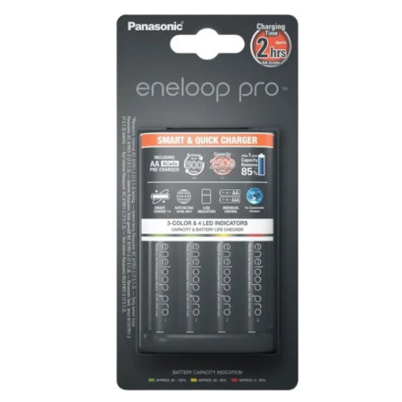 Panasonic Eneloop BQ-CC55 + 4 x R6/AA Eneloop Pro 2500 mAh