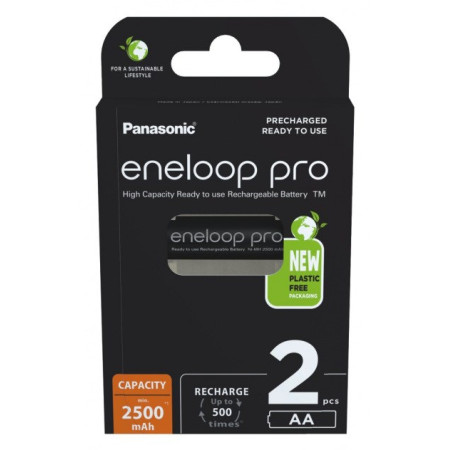 Panasonic Eneloop PRO AA 2500mAh 2 vnt.