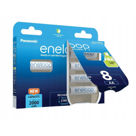 Panasonic Eneloop AA 2000mAh 8 vnt.