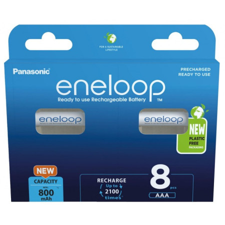 Panasonic Eneloop AAA 800mAh 8 vnt.