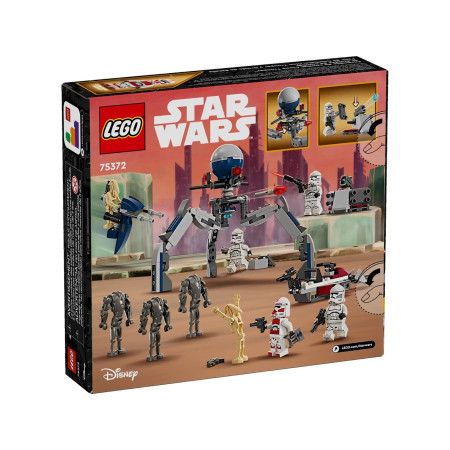 LEGO Star Wars 75372 Klonų ir Droidų mūšio rinkinys