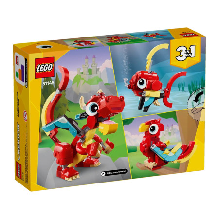 LEGO Creator 31145 Raudonas Drakonas