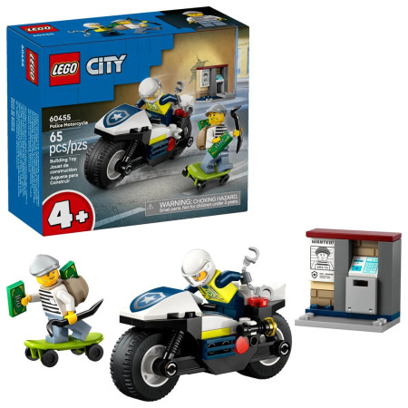 LEGO City 60455 Policijos motociklo gaudynės