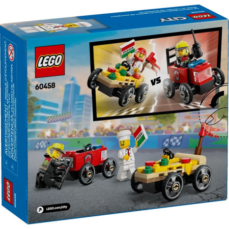 LEGO City 60458 Dideli automobiliai: pizza prieš gaisrinį automobilį