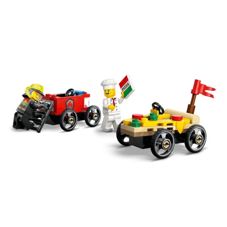 LEGO City 60458 Dideli automobiliai: pizza prieš gaisrinį automobilį
