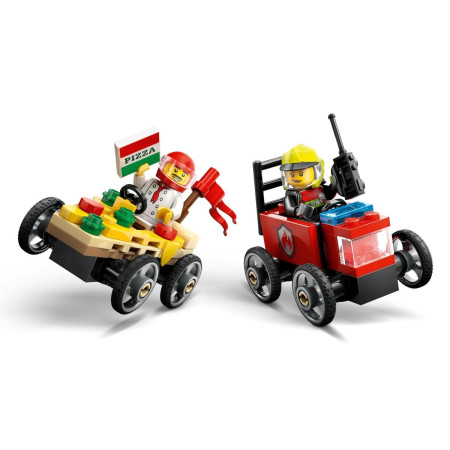 LEGO City 60458 Dideli automobiliai: pizza prieš gaisrinį automobilį