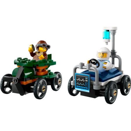 LEGO City 60459 Dideli automobiliai: lėktuvas prieš ligoninės lovą