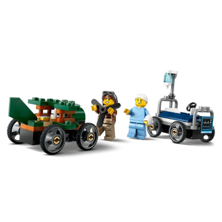 LEGO City 60459 Dideli automobiliai: lėktuvas prieš ligoninės lovą