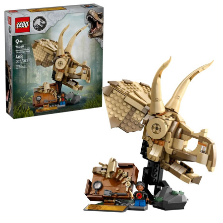 LEGO Jurassic World 76969 Dinosauroskeletai: Triceratopso kaukolė