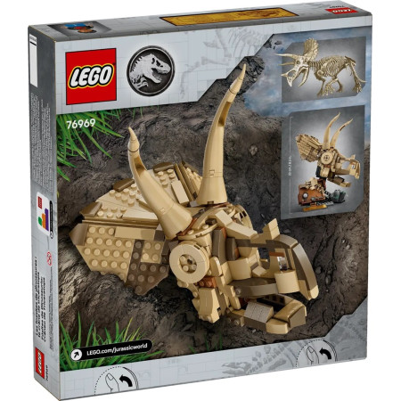 LEGO Jurassic World 76969 Dinosauroskeletai: Triceratopso kaukolė