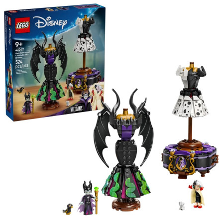 LEGO Disney 43262 Diabolinos ir Cruella de Vil suknelės