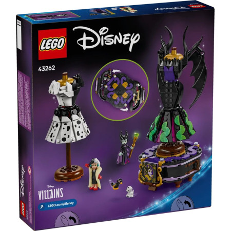 LEGO Disney 43262 Diabolinos ir Cruella de Vil suknelės