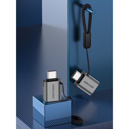 Adapteris Vention CDQH0 USB-C vyr. į USB 3.0 (pilkas)