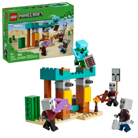 LEGO Minecraft 21267 Dykumos piktadarių patrulis