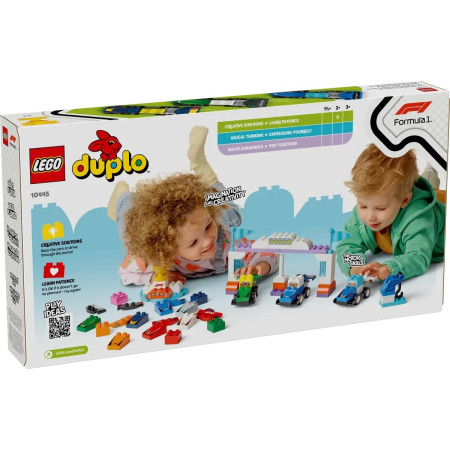 LEGO Duplo Town 10445 F1 bolidai ir vairuotojai