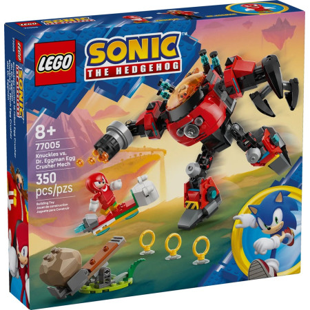 LEGO Sonic 77005 Knuckles prieš Dr. Eggman su Mechu Kiaušinių Smogiku