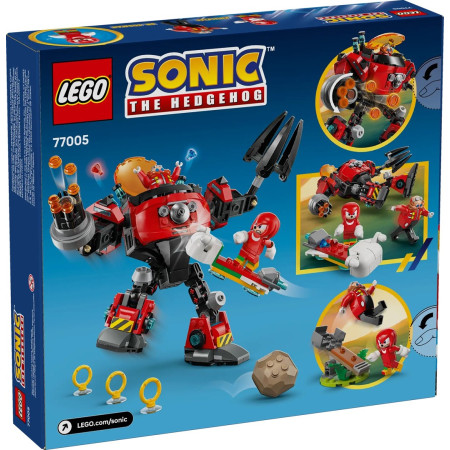 LEGO Sonic 77005 Knuckles prieš Dr. Eggman su Mechu Kiaušinių Smogiku