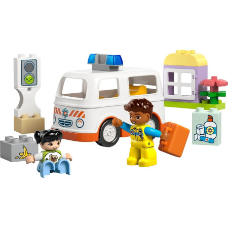 LEGO Duplo Town 10447 Greitosios pagalbos automobilis su vairuotoju