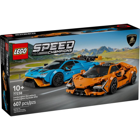 LEGO Speed Champions 77238 Lamborghini Revuelto ir Huracán Sto