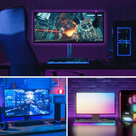 Vention RGB FPC LED su IR pulteliu USB 5V 2m