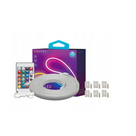 Vention Silikoninė Neoninė Juosta su IR Pulteliu ir DC 12V Maitinimu 5m