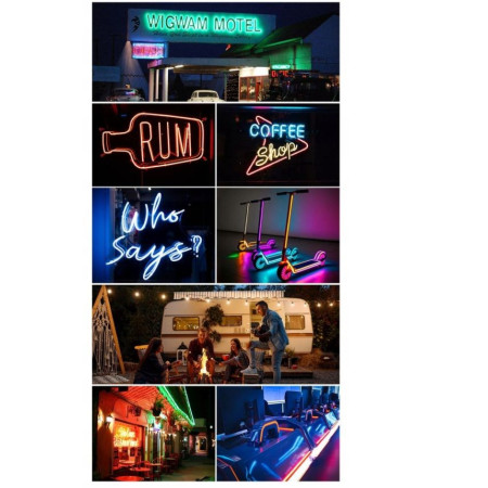 Vention Silikoninė Neoninė Juosta su IR Pulteliu ir DC 12V Maitinimu 5m