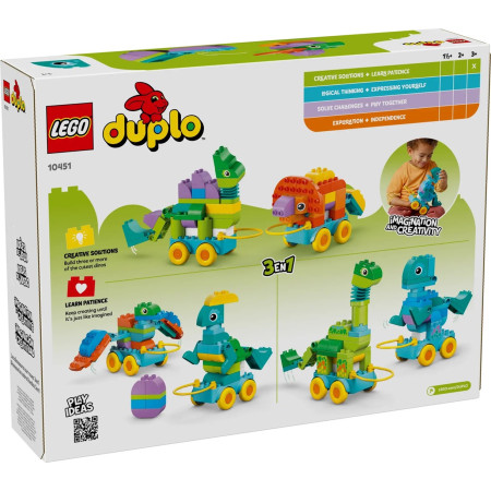 LEGO Duplo Miestas 10451 3 in 1 Dinozaurai ant ratų