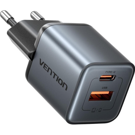 Vention 30W GaN 1x USB-A 1x USB-C