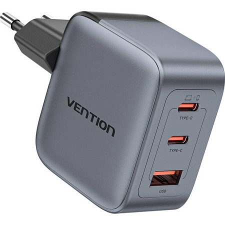 Vention 70W GaN PD 1x USB-A 2x USB-C