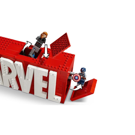 LEGO Super Heroes Marvel 76313 MARVEL logotipas su minifigūrėlėmis