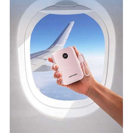 Vention 20000mAh 2 x USB-C 1x USB-A su Ekranu 22.5W/Mėlynas