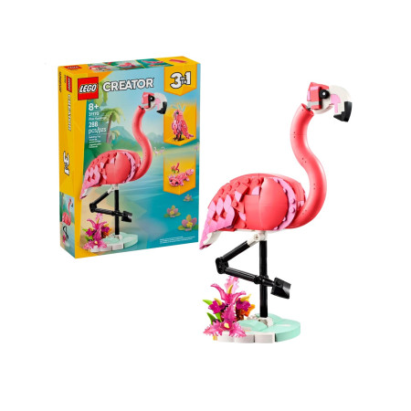 LEGO Creator 3in1 31170 Laukiniai gyvūnai: rožinis flamingas