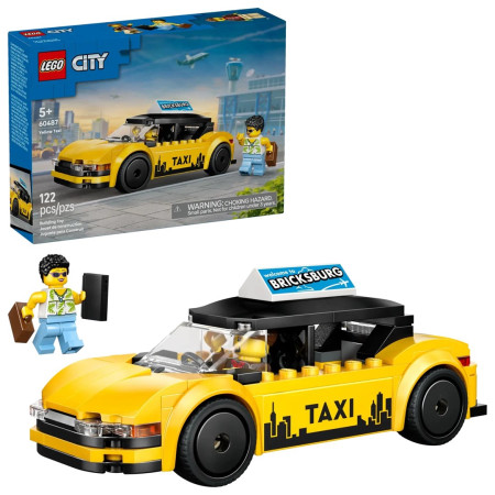 LEGO City 60487 Geltona taksi