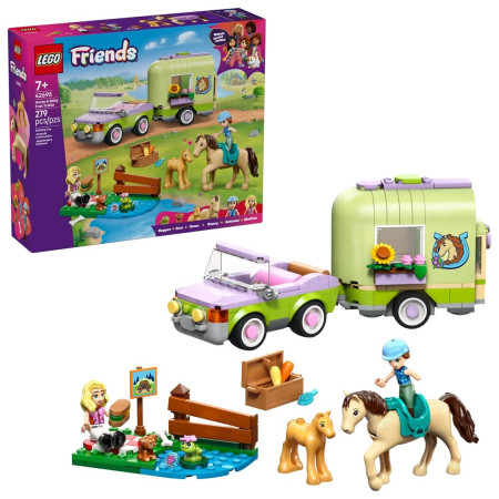 LEGO Friends Prikabinta su arkliu ir kumeliuku