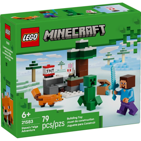 LEGO Minecraft 21583 Steve'o nuotykis taigoje