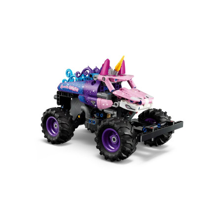 LEGO Technic 42220 Monster Jam Sparkle Smash su pull-back mechanizmu