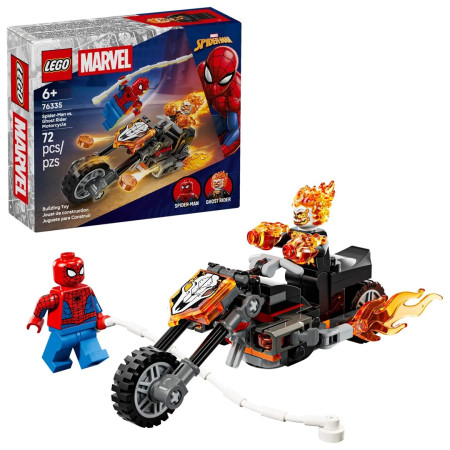 LEGO Super Heroes Marvel 76335 Spider-Man prieš Ghost Rider su motociklu